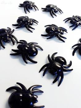 schwarze Acryl Spinnen